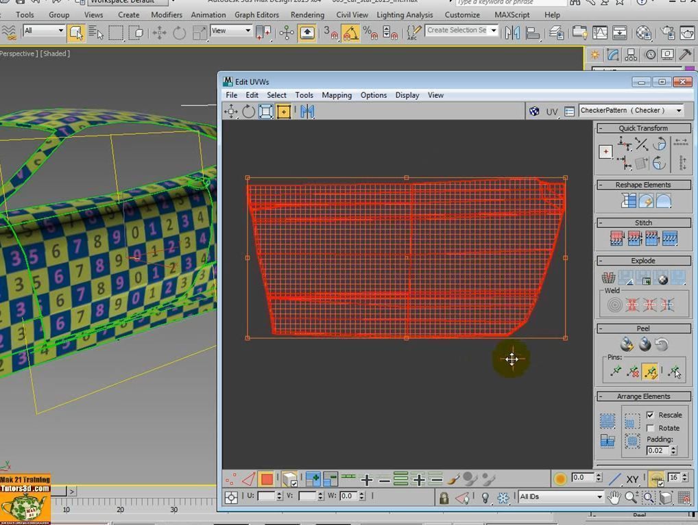 3ds max 2014 Unwrap Mapping vol 35 Italiano MP4 3D model_11