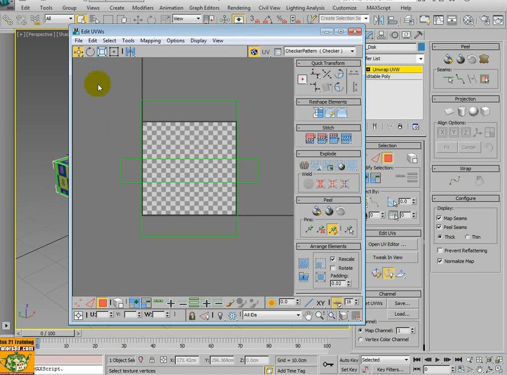 3ds max 2014 Unwrap Mapping vol 35 Italiano MP4 3D model_4