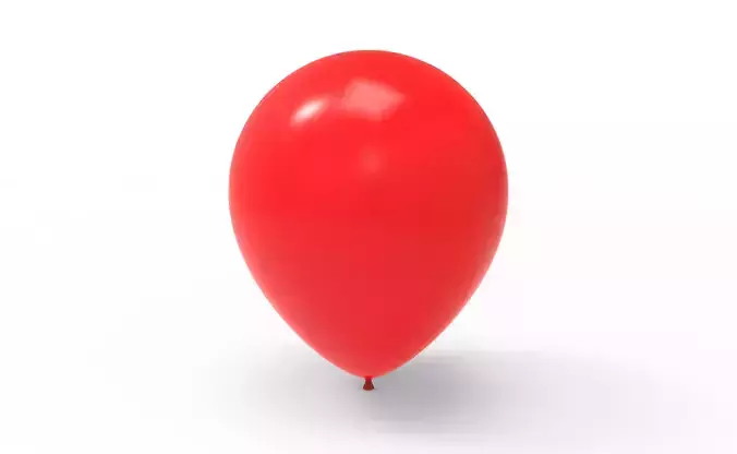 Balloon Low Polly Smooth 3d Model Solid and Mesh