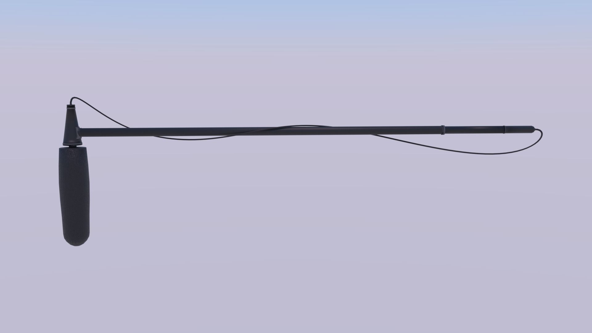 Boom Microphone Low-poly 3D model_1