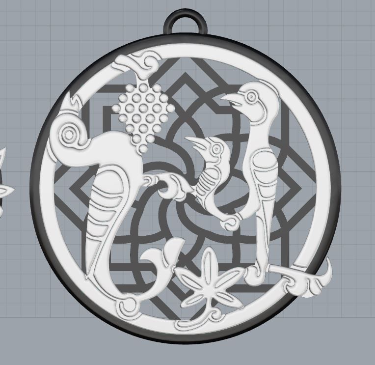 Armenian Letters Pendants 3D print model_31