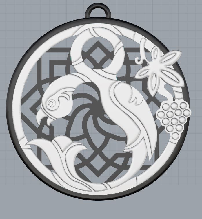 Armenian Letters Pendants 3D print model_27