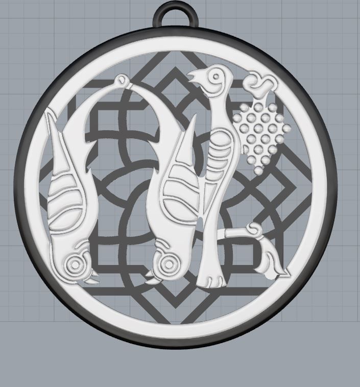 Armenian Letters Pendants 3D print model_28