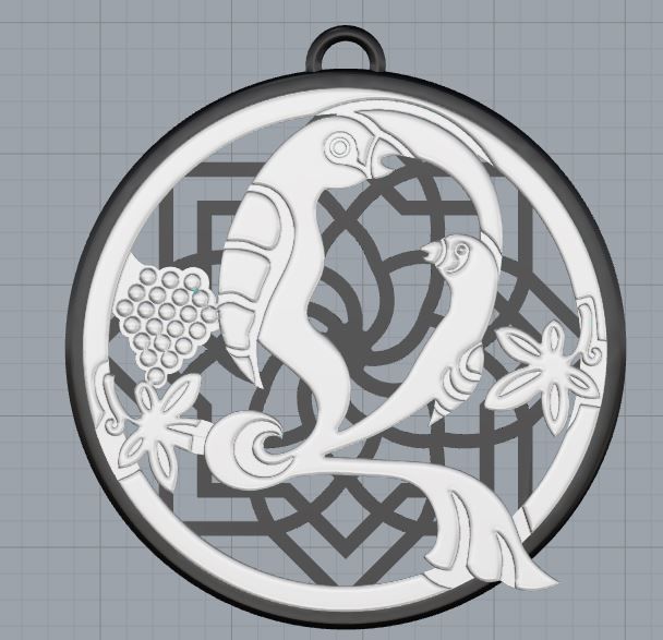 Armenian Letters Pendants 3D print model_20