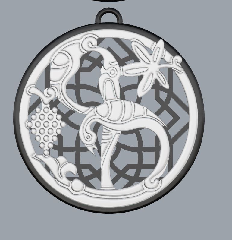 Armenian Letters Pendants 3D print model_34
