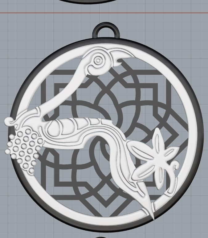 Armenian Letters Pendants 3D print model_8