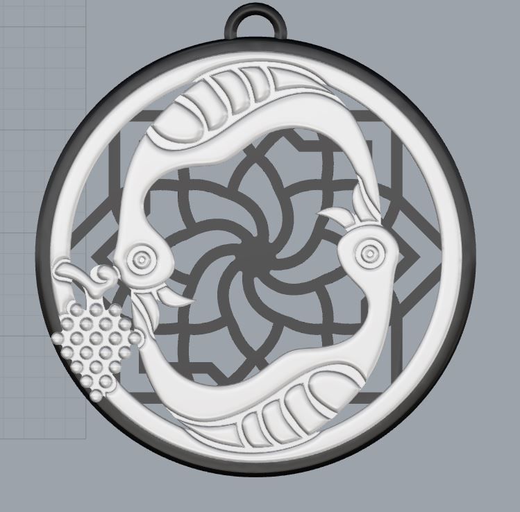 Armenian Letters Pendants 3D print model_32