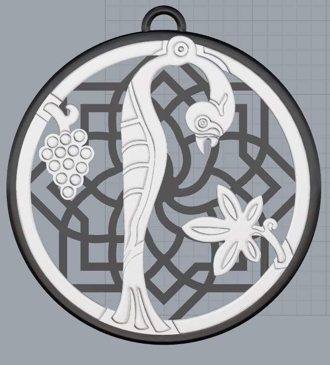 Armenian Letters Pendants 3D print model_26