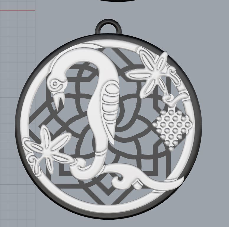 Armenian Letters Pendants 3D print model_10