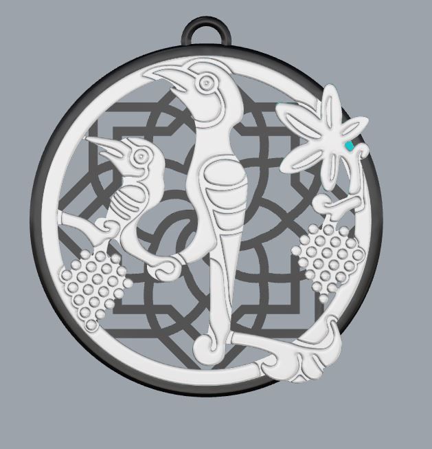 Armenian Letters Pendants 3D print model_24