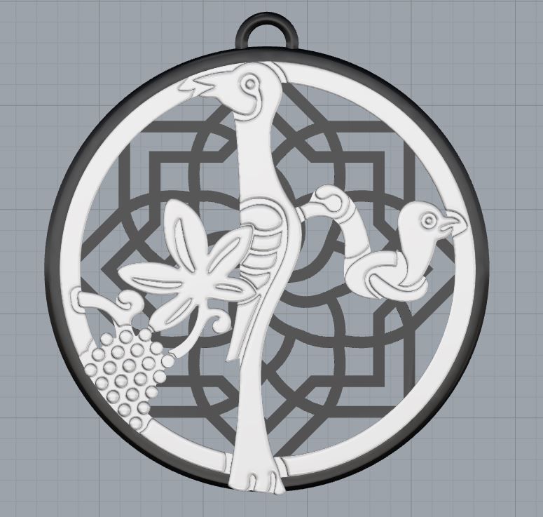 Armenian Letters Pendants 3D print model_5