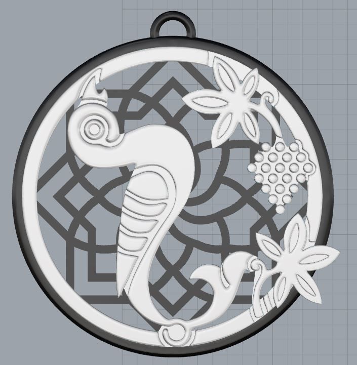 Armenian Letters Pendants 3D print model_15