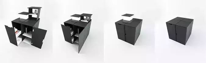moderne meuble Low-poly 3D model