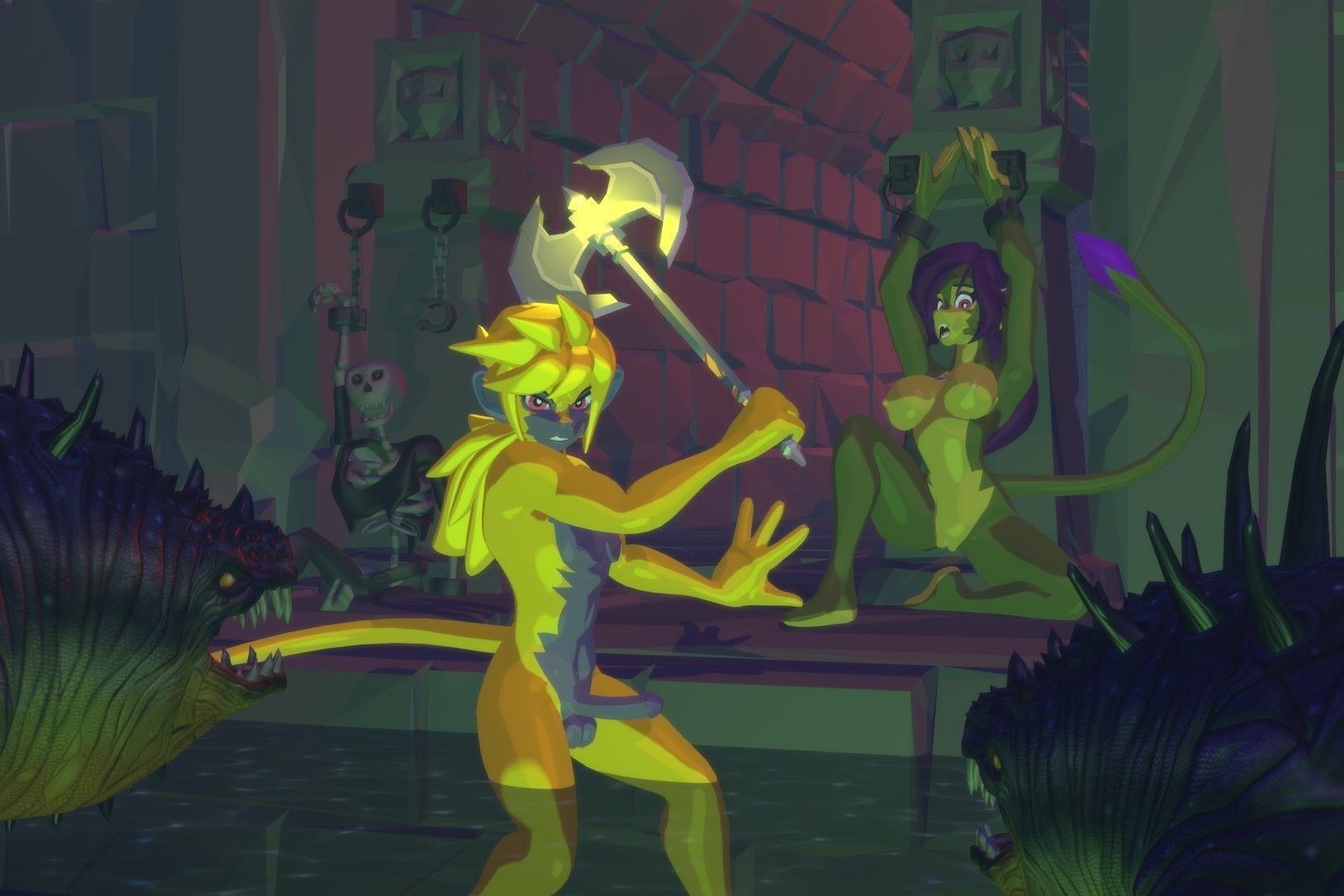 Acheron Vanara Nude Low-poly 3D model_6