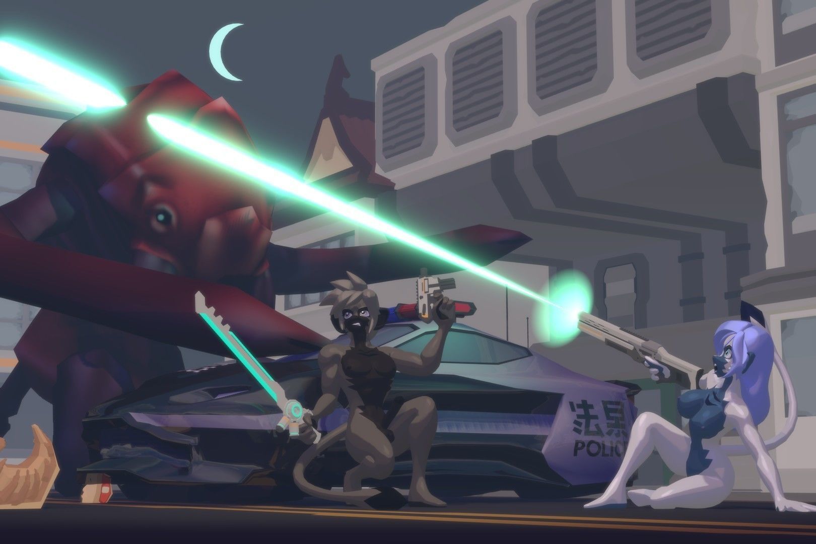 Acheron Vanara Nude Low-poly 3D model_3