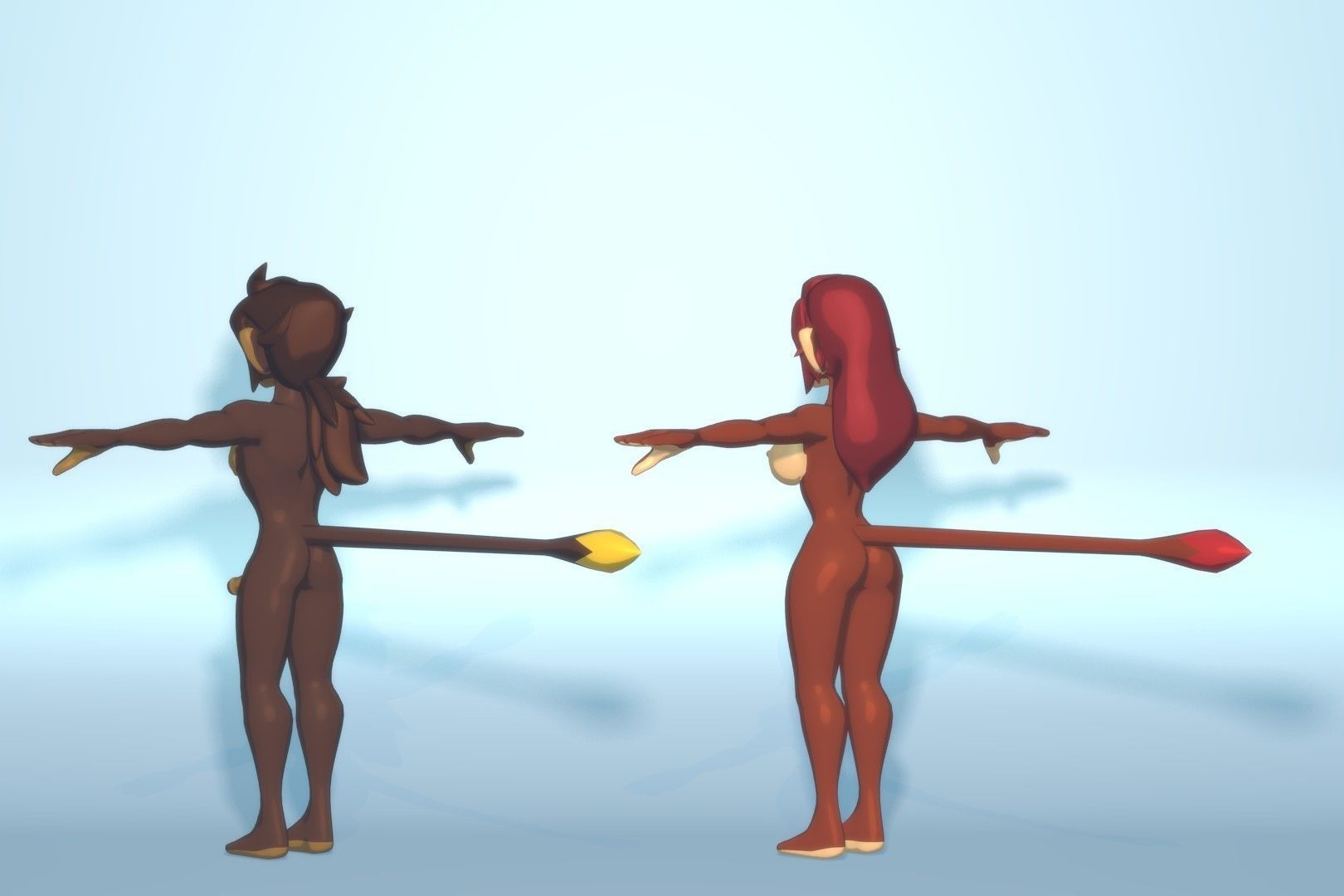 Acheron Vanara Nude Low-poly 3D model_13