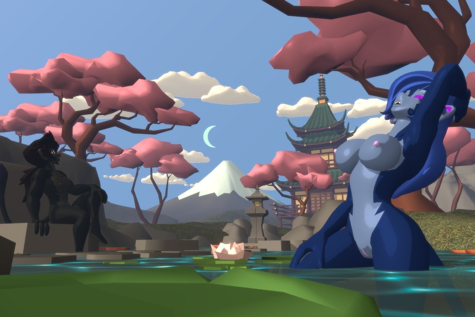 Acheron Vanara Nude Low-poly 3D model_9