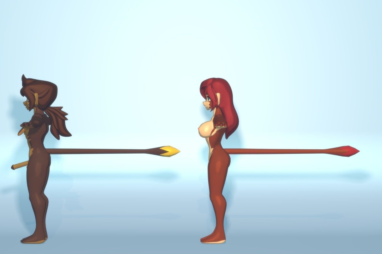 Acheron Vanara Nude Low-poly 3D model_12