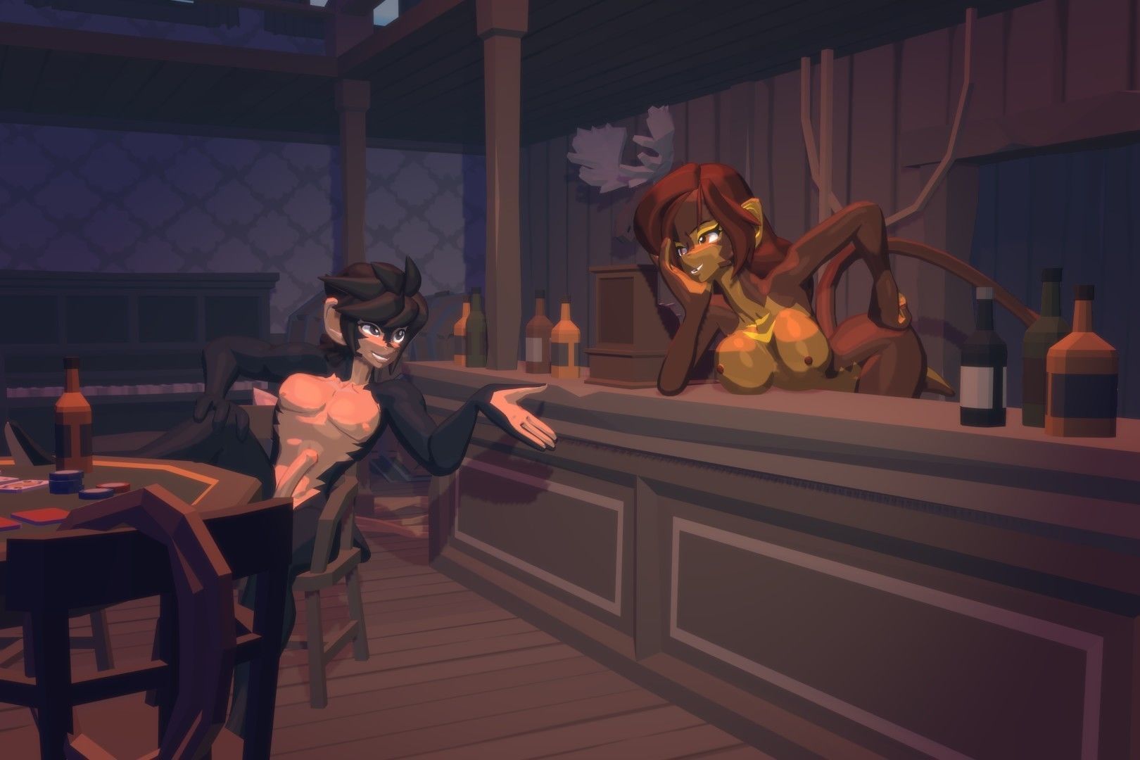 Acheron Vanara Nude Low-poly 3D model_5