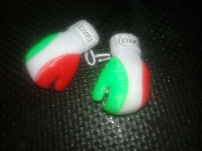 boxer glove tricolore 5 parts 3D print model