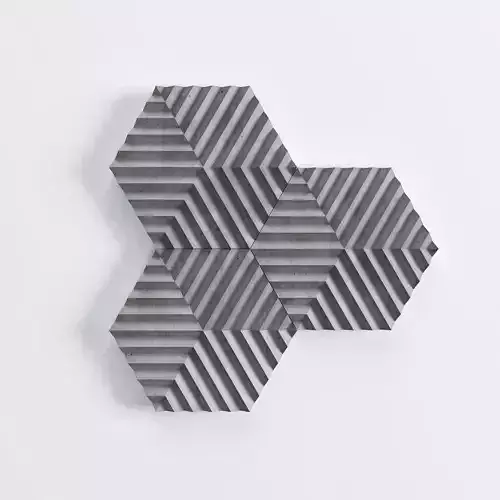 Hexagone Cube Tiles - 01