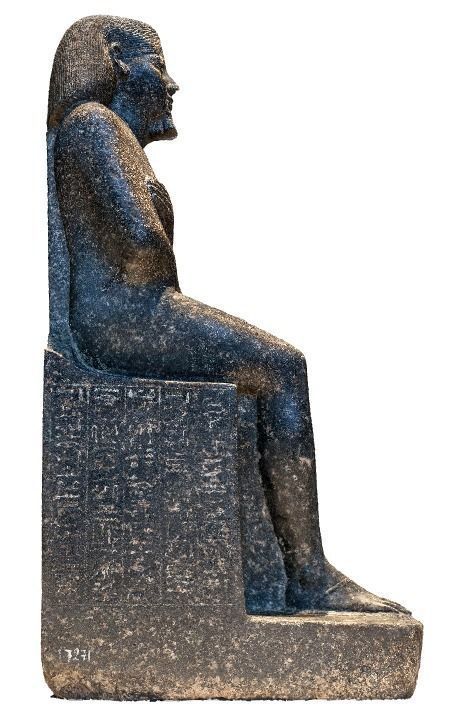 3D model of an egyptian statue from the Berlin Museum 3D print model_3