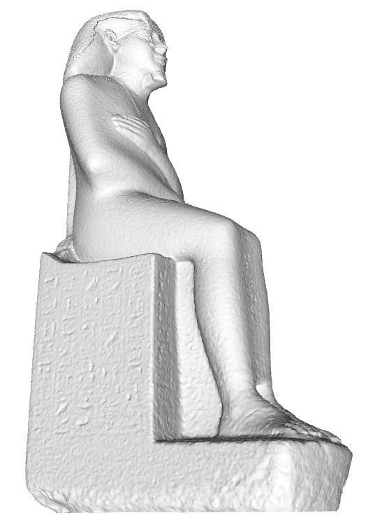 3D model of an egyptian statue from the Berlin Museum 3D print model_5