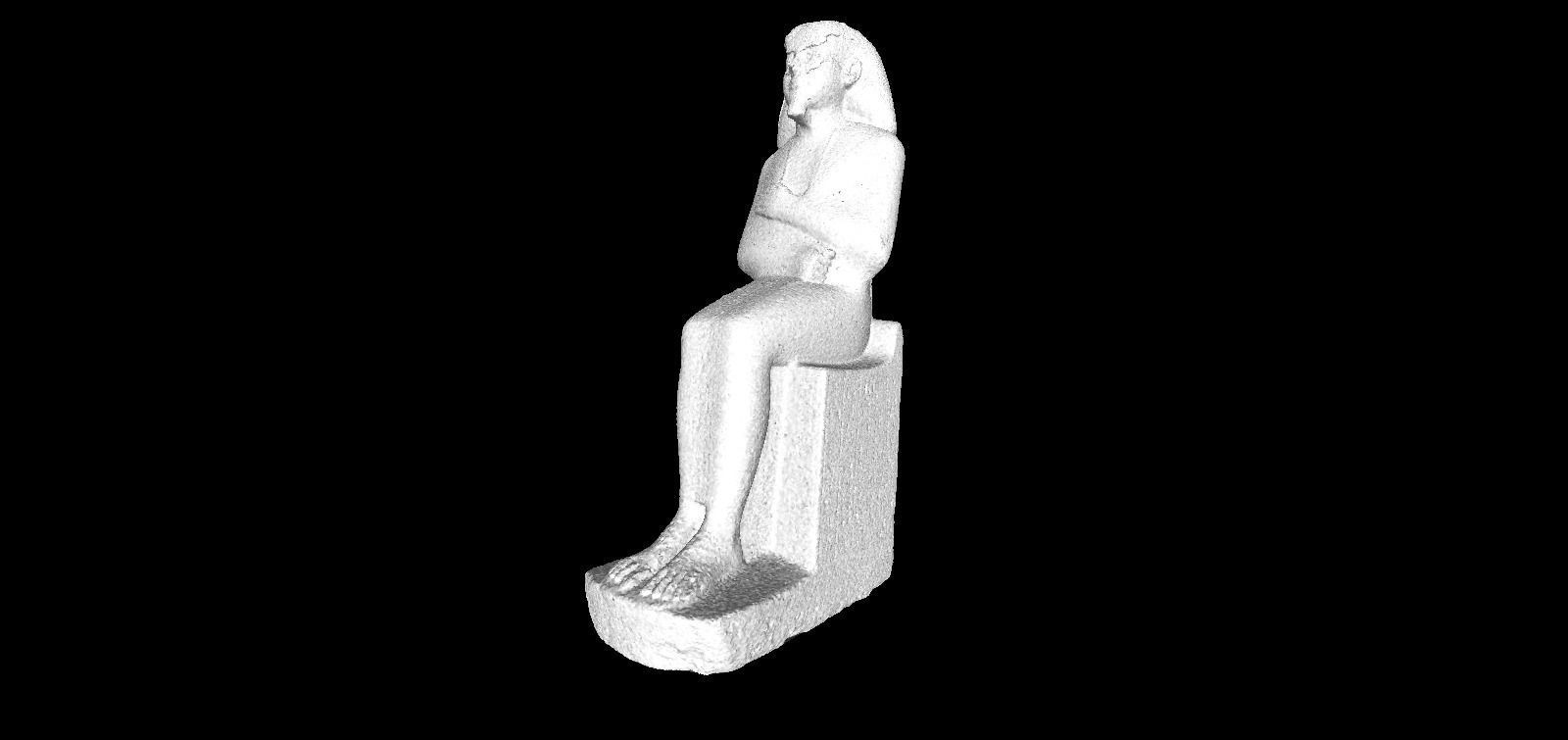 3D model of an egyptian statue from the Berlin Museum 3D print model_0