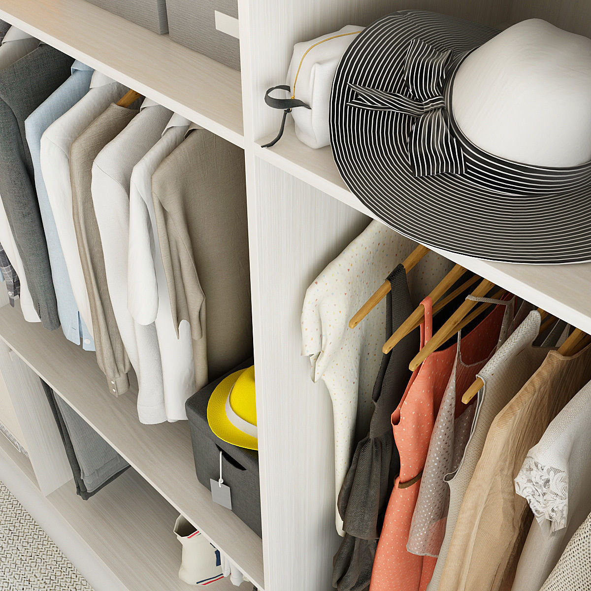 Collection of Clothes 9set 3D model_95