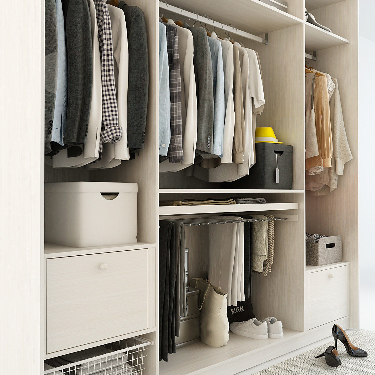 Collection of Clothes 9set 3D model_89