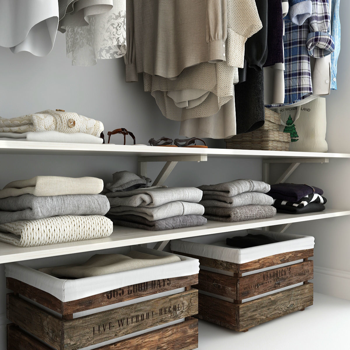 Collection of Clothes 9set 3D model_108