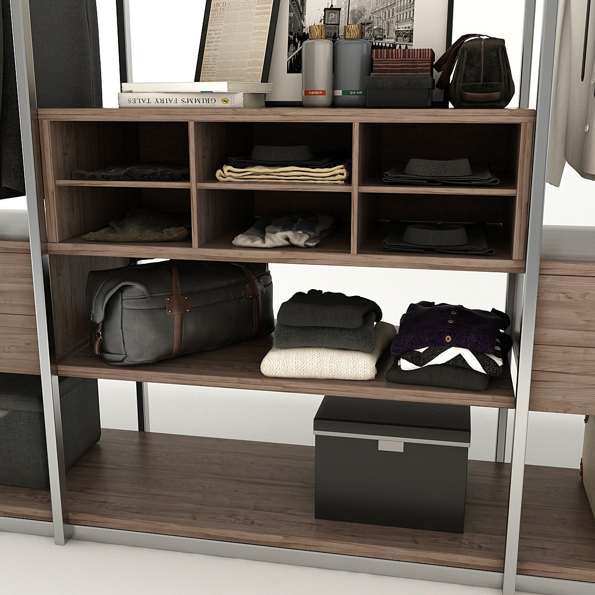 Collection of Clothes 9set 3D model_36