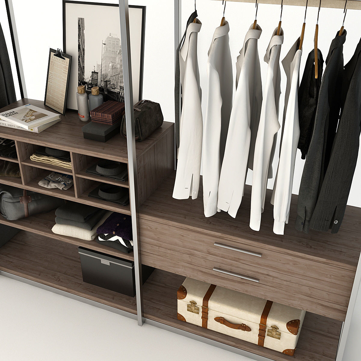 Collection of Clothes 9set 3D model_33