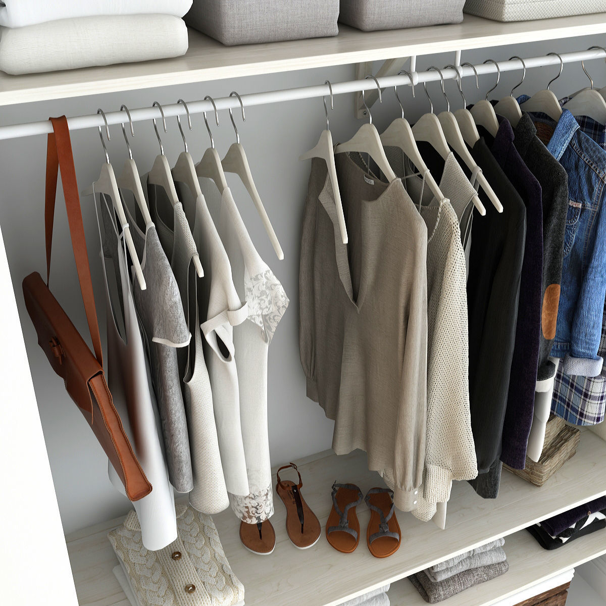 Collection of Clothes 9set 3D model_106