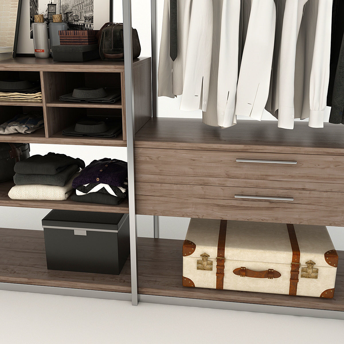 Collection of Clothes 9set 3D model_35