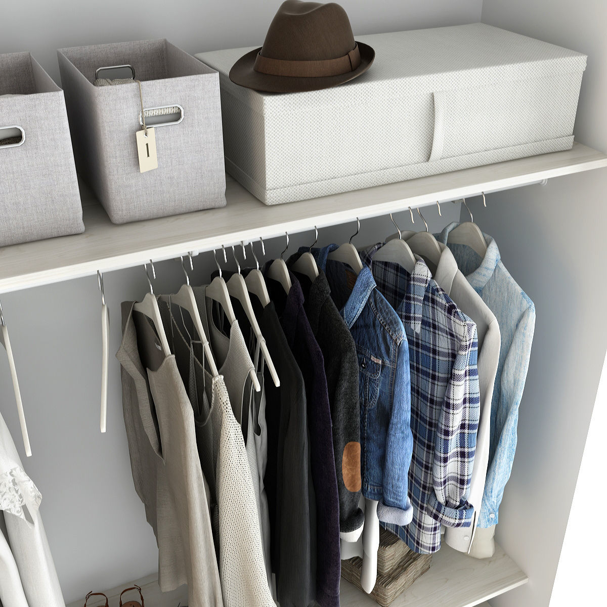 Collection of Clothes 9set 3D model_101