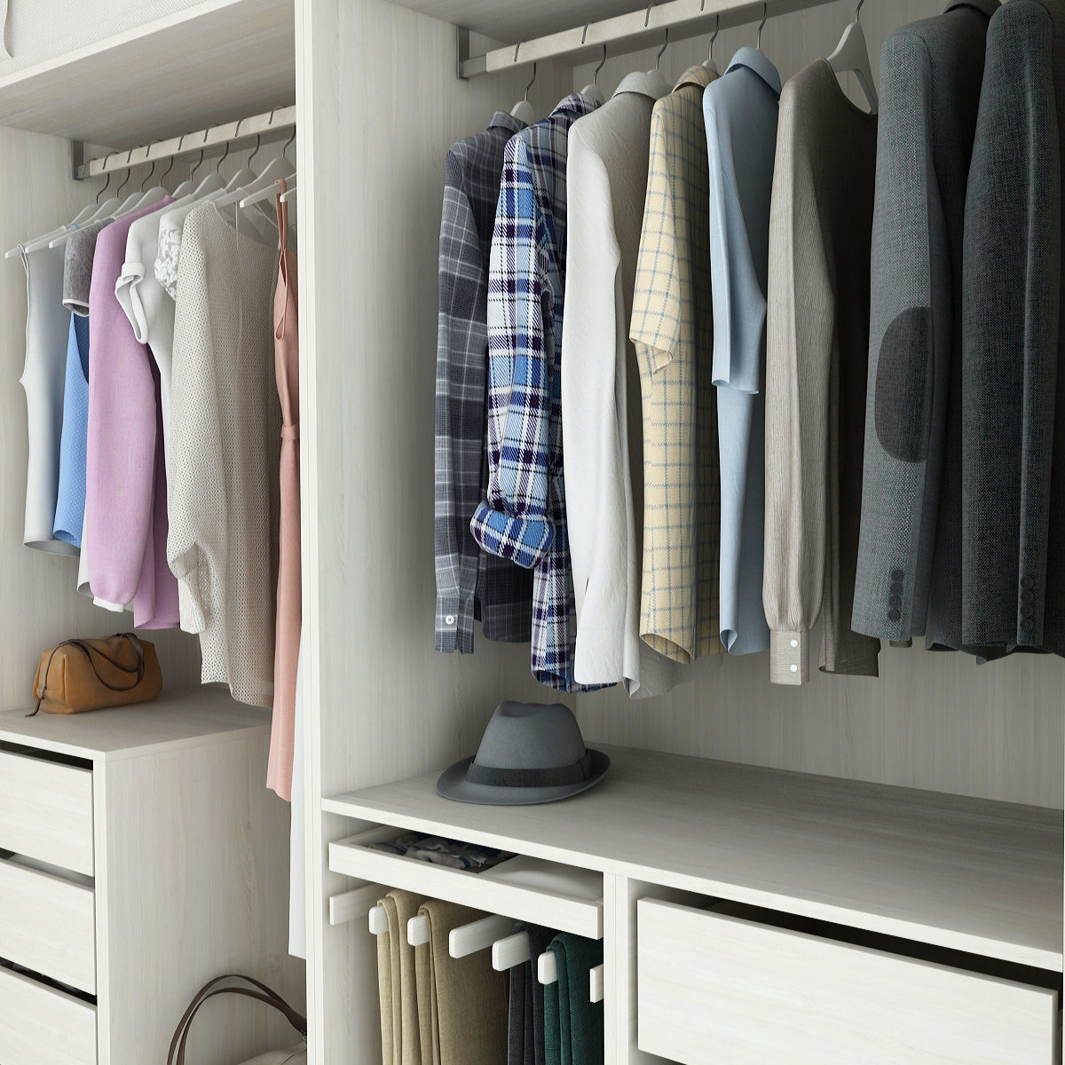 Collection of Clothes 9set 3D model_52