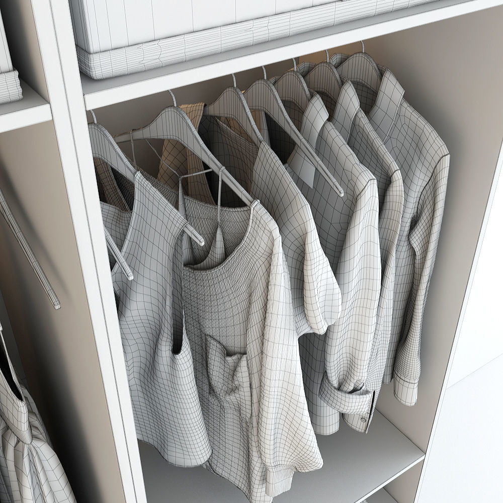 Collection of Clothes 9set 3D model_120