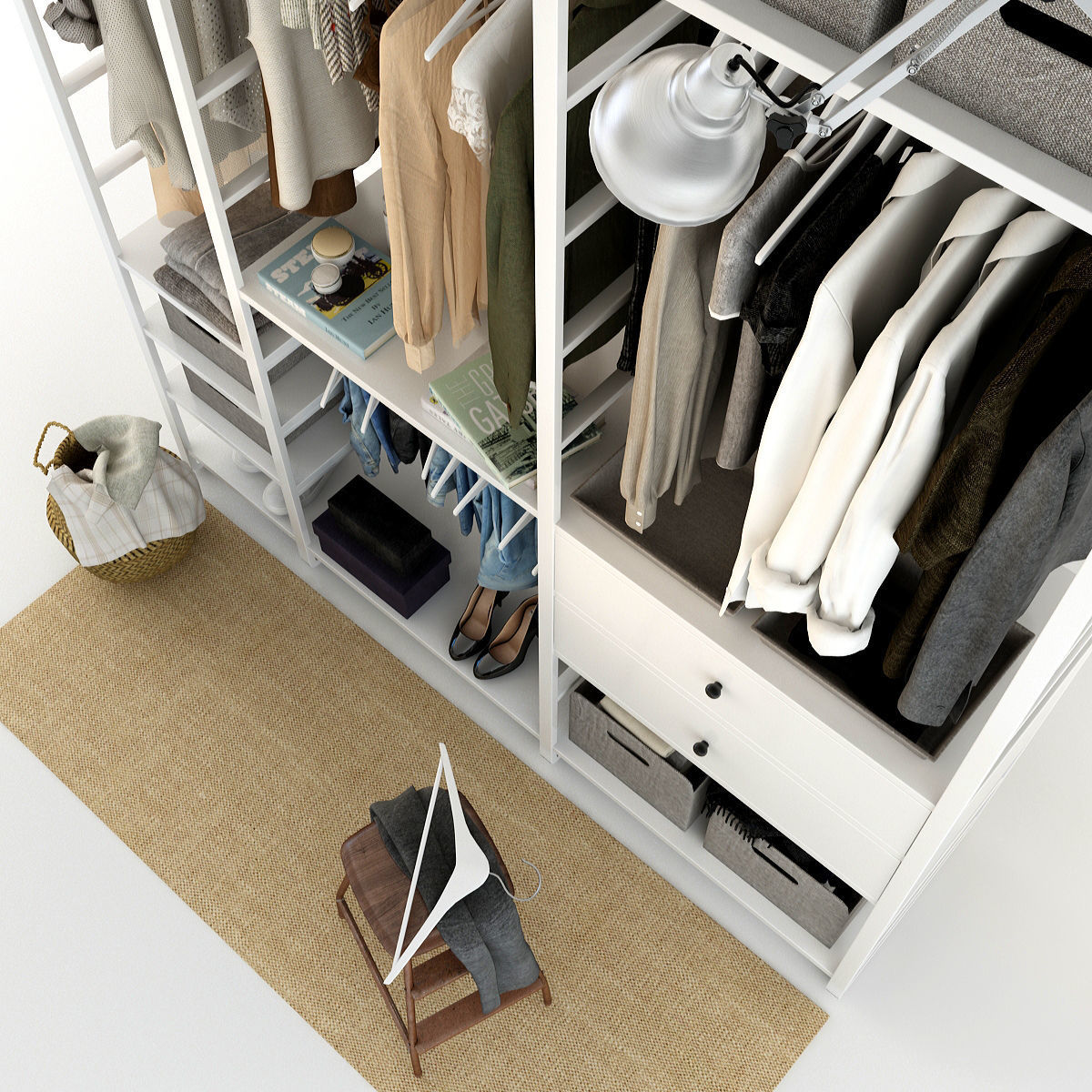 Collection of Clothes 9set 3D model_7