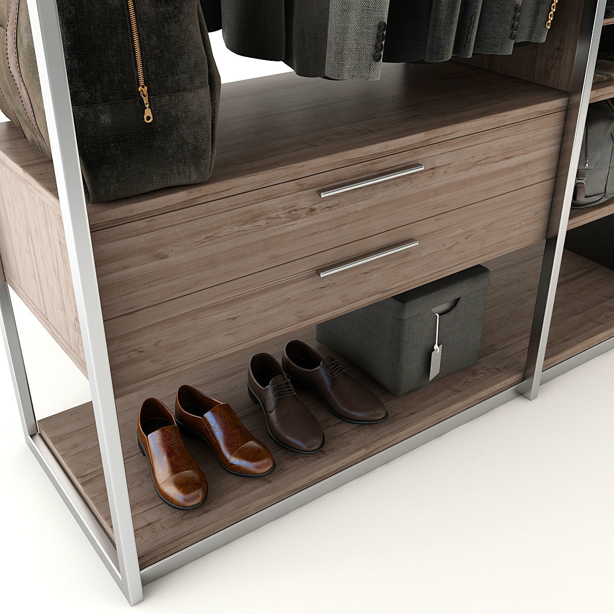 Collection of Clothes 9set 3D model_39