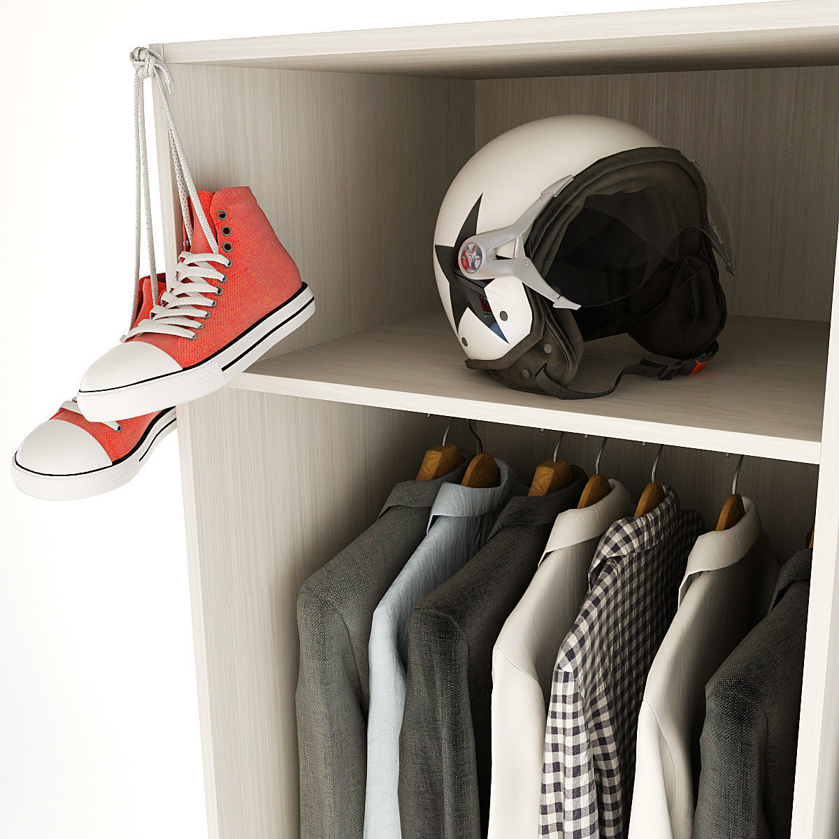 Collection of Clothes 9set 3D model_90