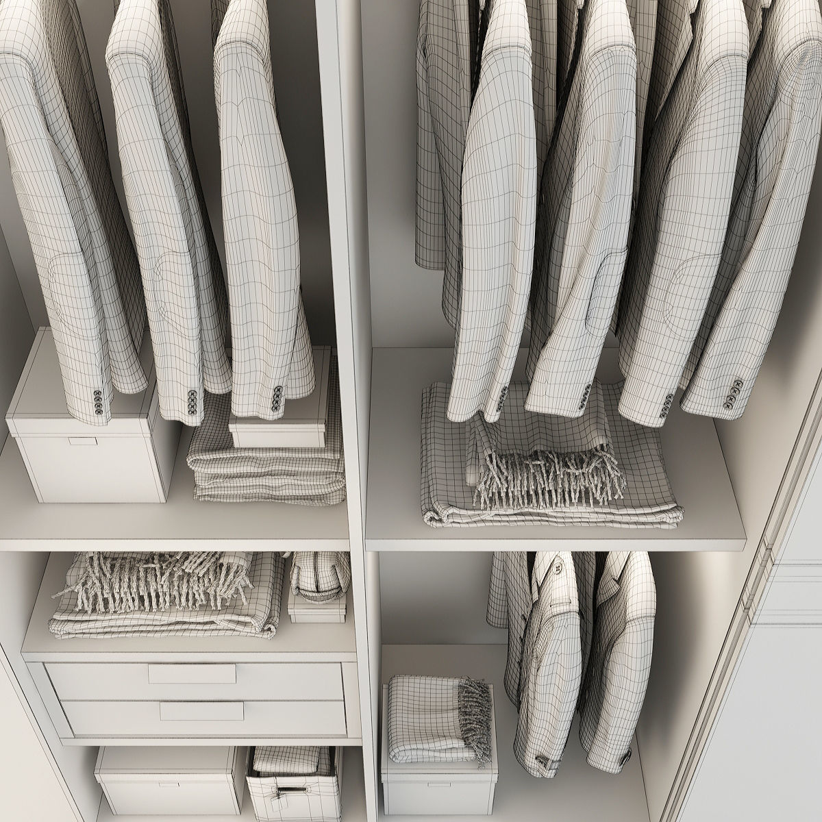 Collection of Clothes 9set 3D model_85