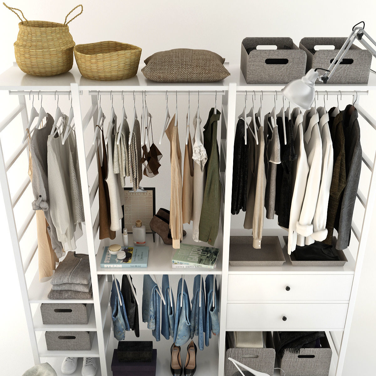 Collection of Clothes 9set 3D model_3