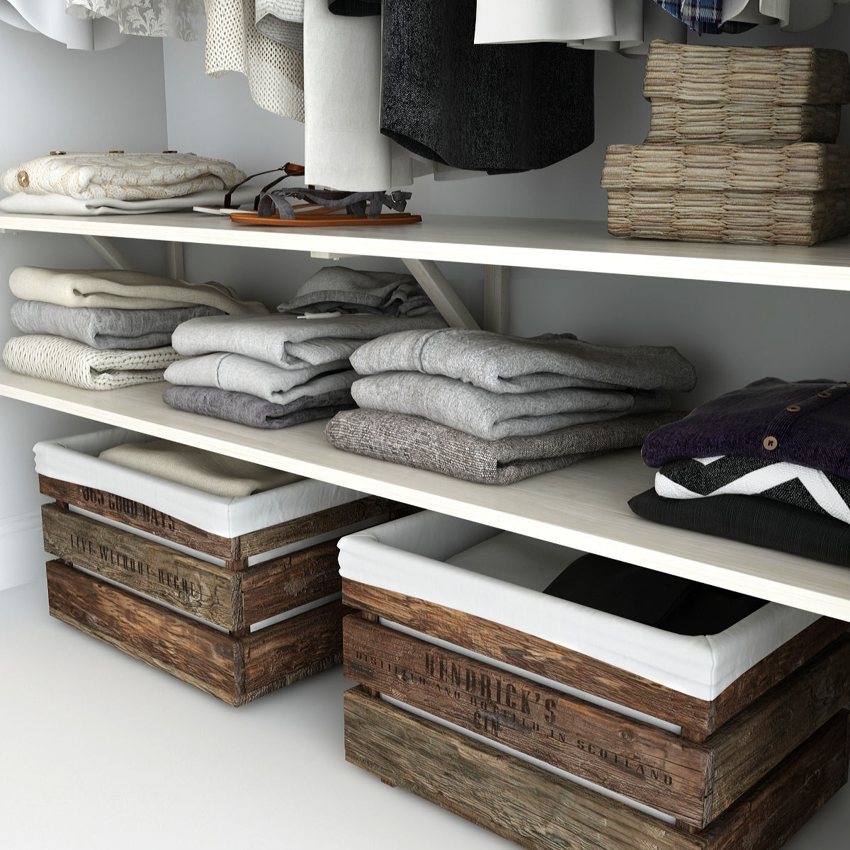 Collection of Clothes 9set 3D model_109