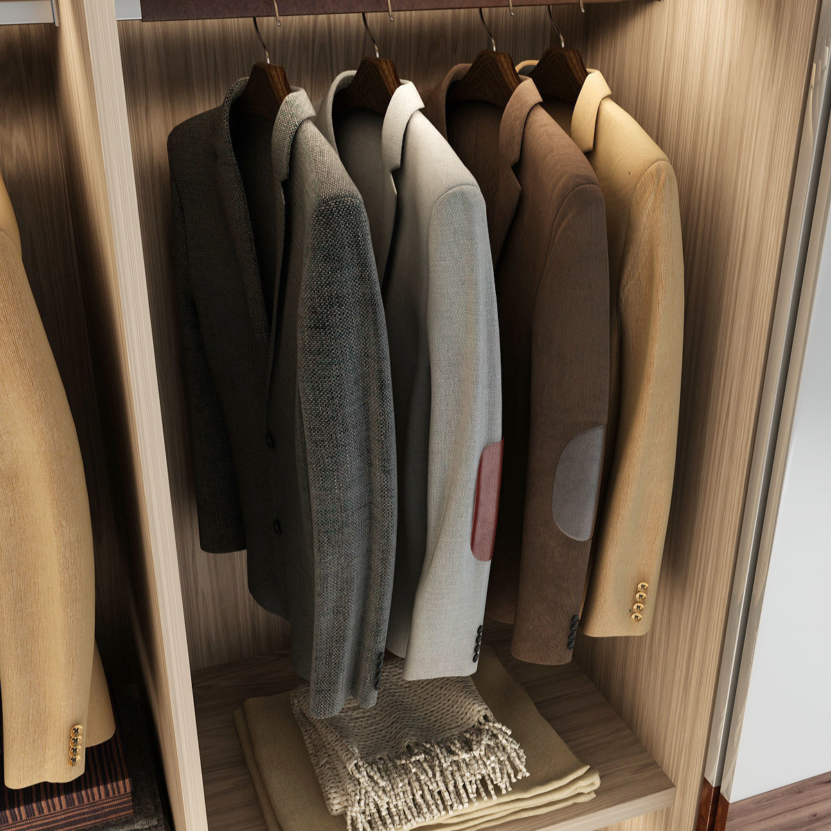 Collection of Clothes 9set 3D model_79