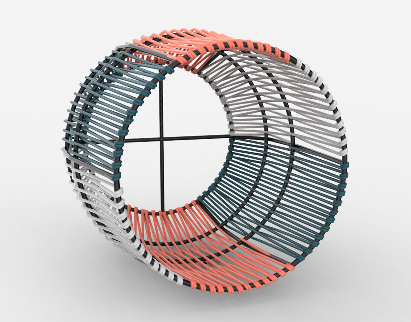 Ariba Woven Plant Stand Small 3D model_11