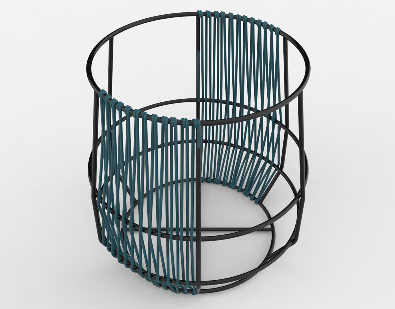 Ariba Woven Plant Stand Small 3D model_17
