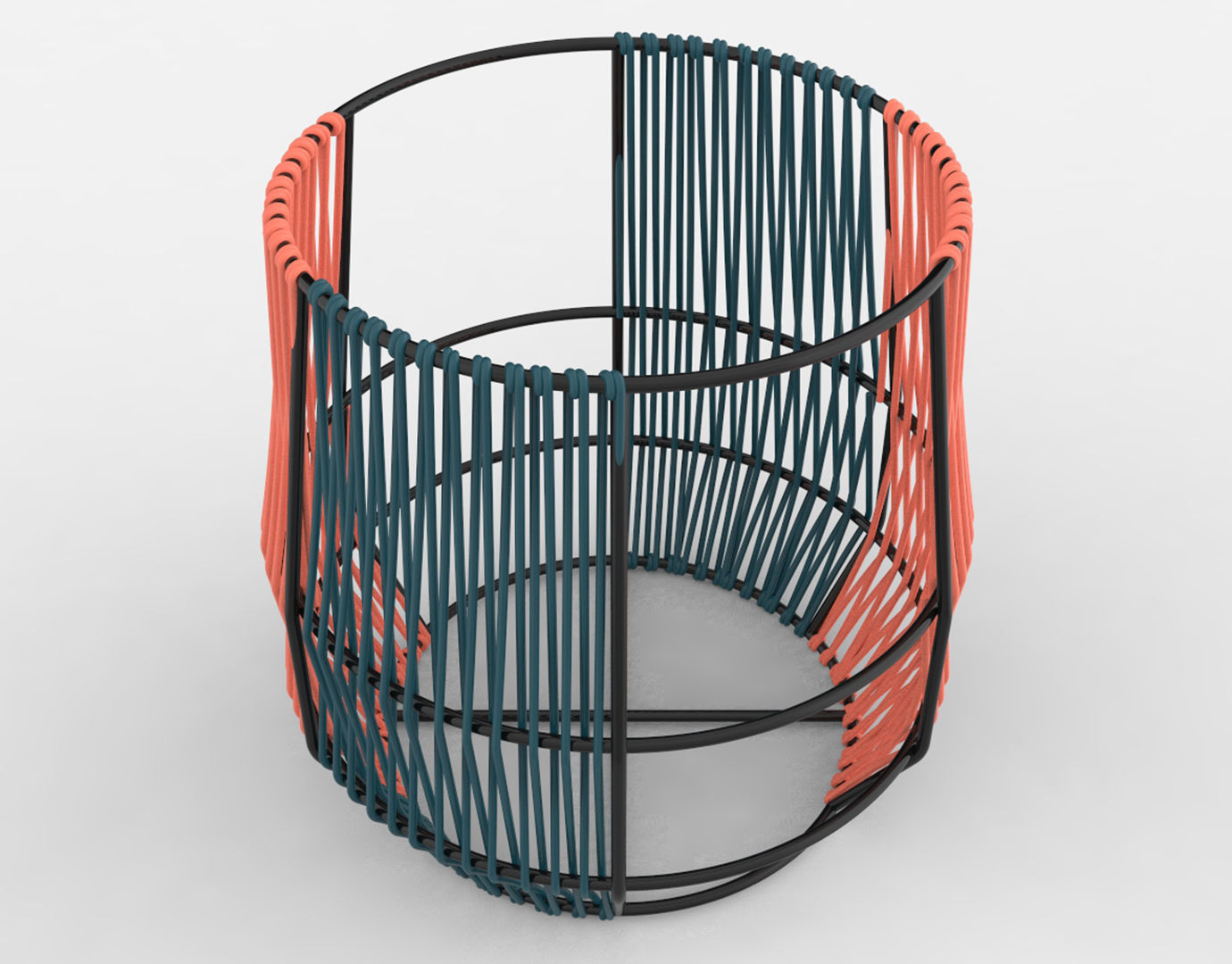 Ariba Woven Plant Stand Small 3D model_16