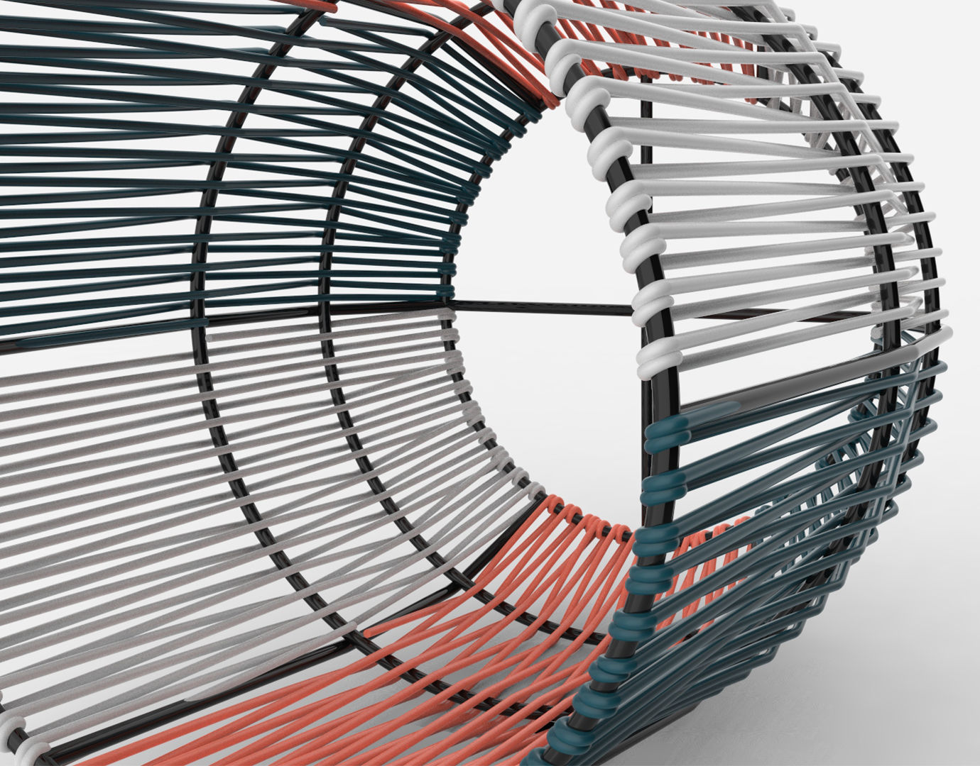 Ariba Woven Plant Stand Small 3D model_12