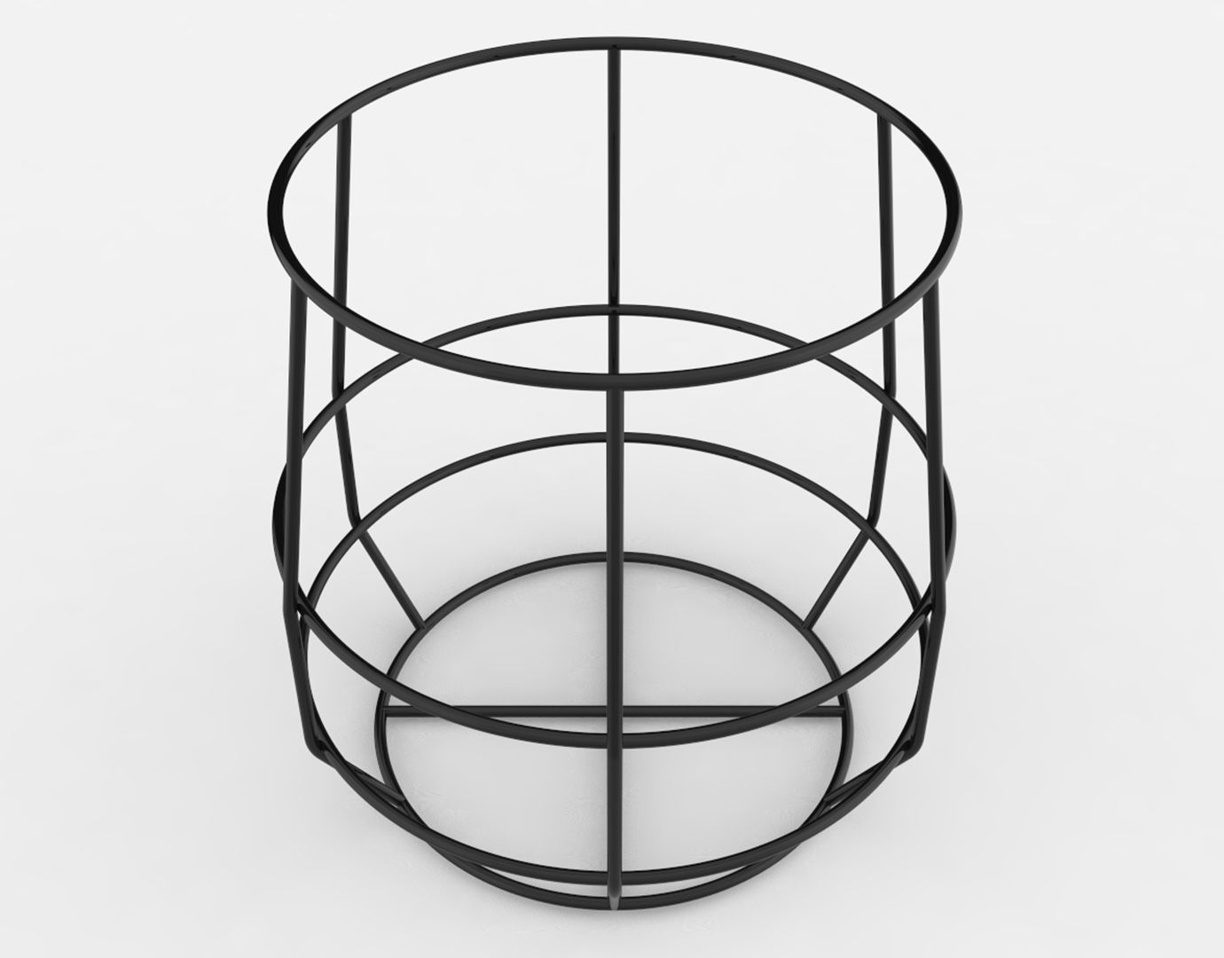 Ariba Woven Plant Stand Small 3D model_18